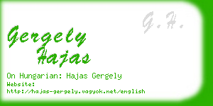 gergely hajas business card